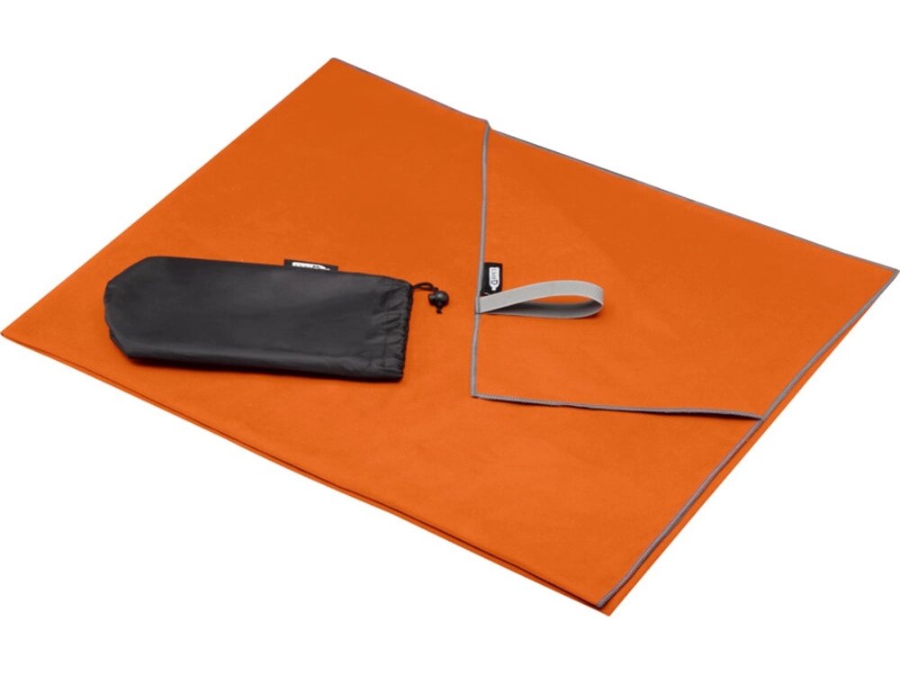 Pieter GRS сверхлегкое быстросохнущее полотенце 100x180 см - Оранжевый от компании ТОО VEER Company Group / Одежда и сувениры с логотипом - фото 1
