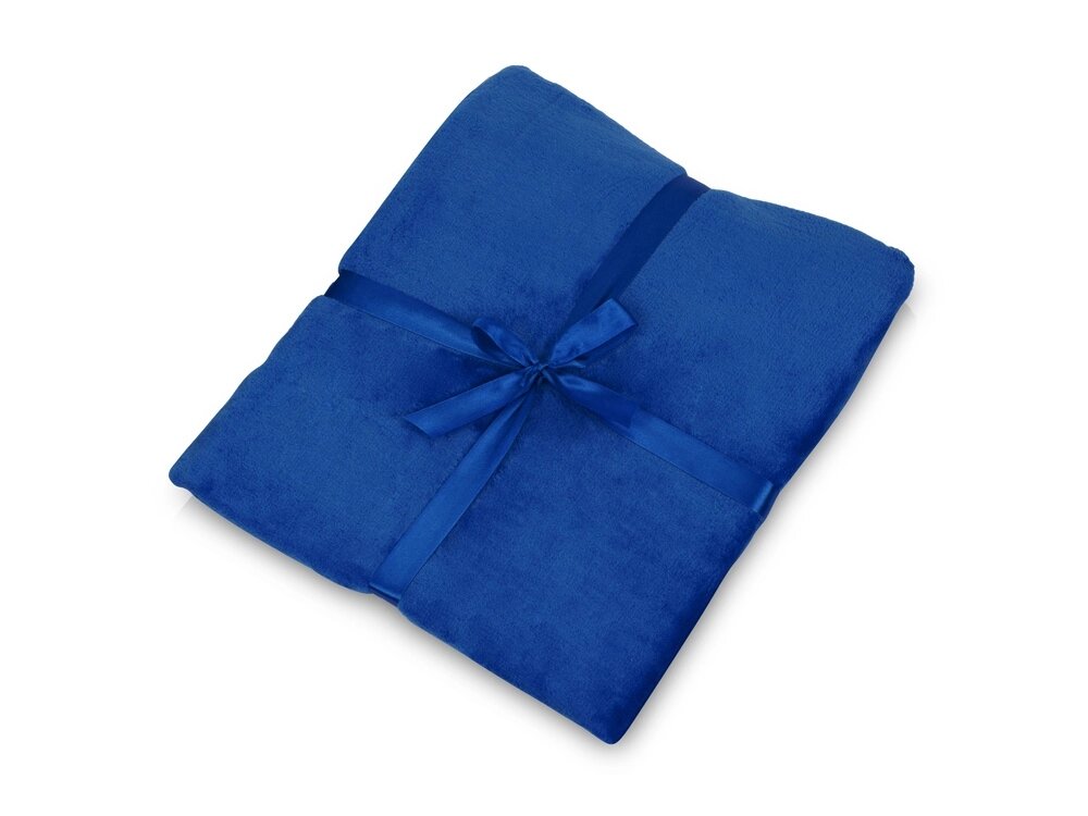 Плед флисовый Natty из переработанного пластика, синий от компании ТОО VEER Company Group / Одежда и сувениры с логотипом - фото 1