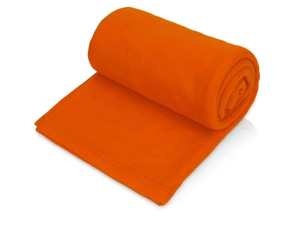 Плед из флиса Polar XL большой, оранжевый от компании ТОО VEER Company Group / Одежда и сувениры с логотипом - фото 1