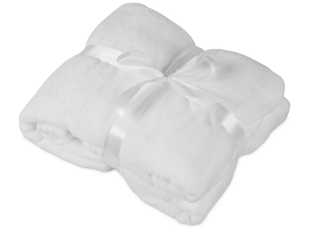 Плед мягкий флисовый Fancy, белый от компании ТОО VEER Company Group / Одежда и сувениры с логотипом - фото 1