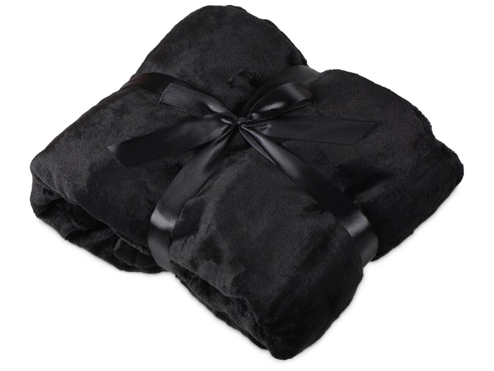Плед мягкий флисовый Fancy, черный от компании ТОО VEER Company Group / Одежда и сувениры с логотипом - фото 1