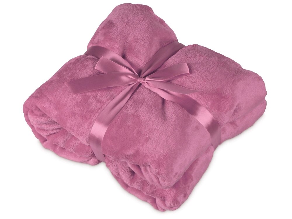 Плед мягкий флисовый Fancy, пыльно-розовый от компании ТОО VEER Company Group / Одежда и сувениры с логотипом - фото 1