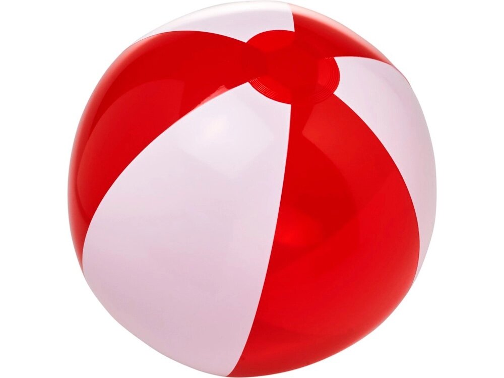 Пляжный мяч Bondi, красный/белый от компании ТОО VEER Company Group / Одежда и сувениры с логотипом - фото 1