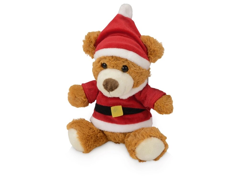 Плюшевый медведь Santa от компании ТОО VEER Company Group / Одежда и сувениры с логотипом - фото 1