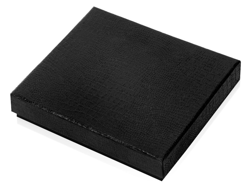 Подарочная коробка 13 х 14,8 х 2,9 см, черный от компании ТОО VEER Company Group / Одежда и сувениры с логотипом - фото 1