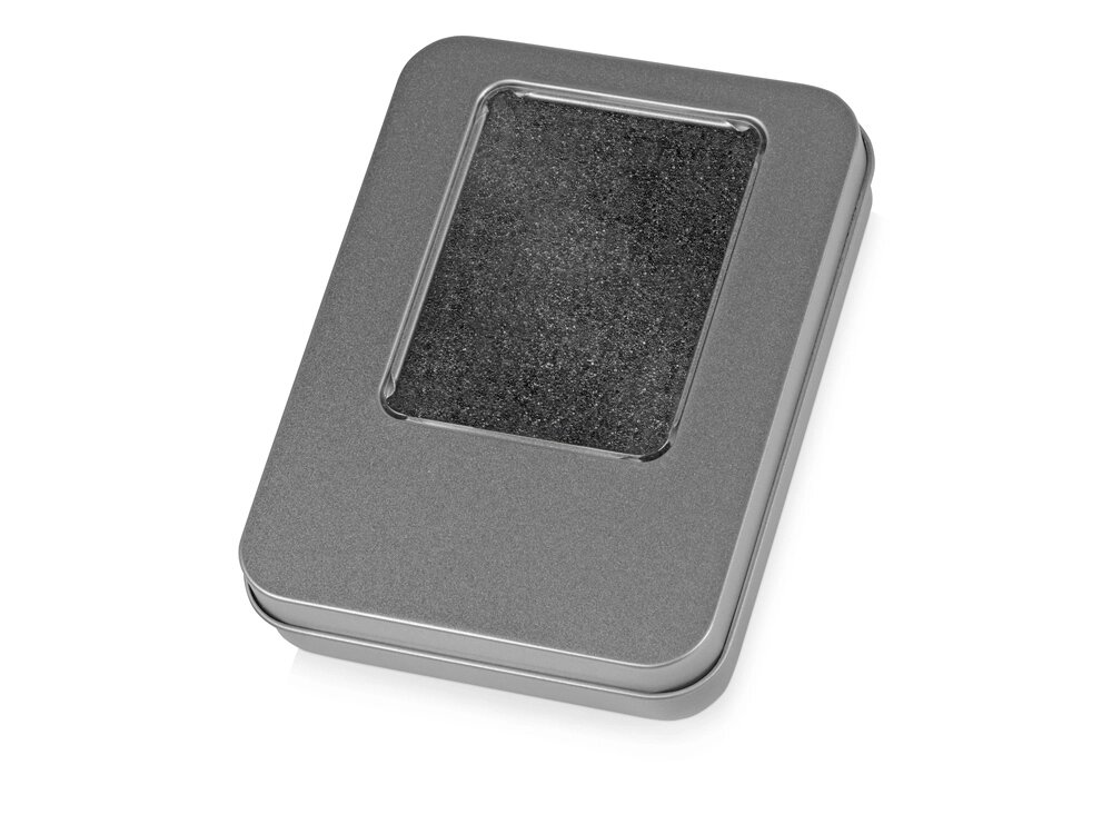 Подарочная коробка для флеш-карт Сиам, серебристый от компании ТОО VEER Company Group / Одежда и сувениры с логотипом - фото 1