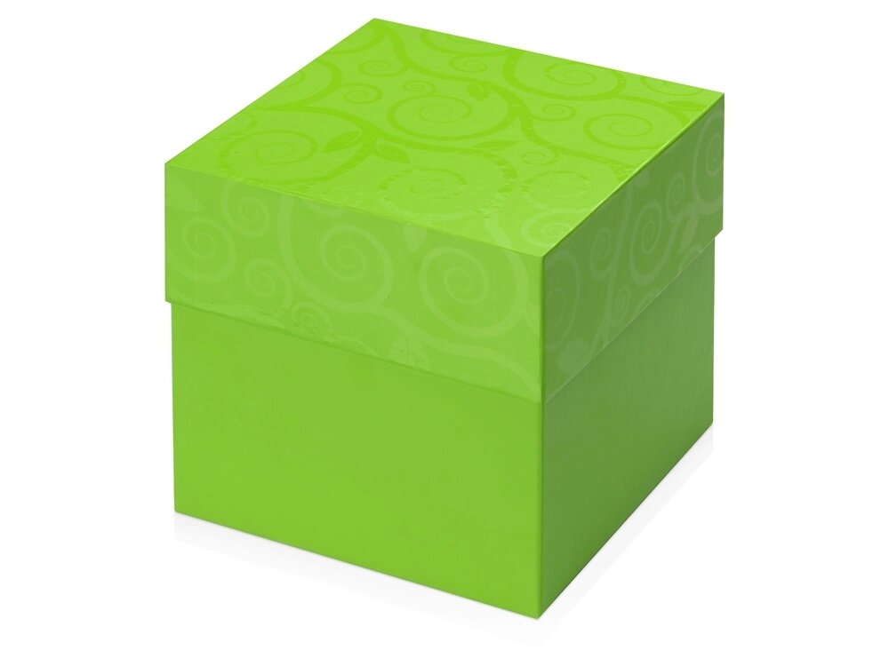 Подарочная коробка Древо жизни, зеленое яблоко от компании ТОО VEER Company Group / Одежда и сувениры с логотипом - фото 1