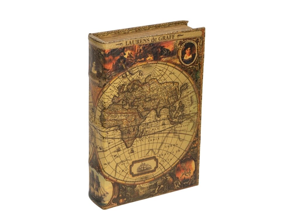 Подарочная коробка Карта мира, big size от компании ТОО VEER Company Group / Одежда и сувениры с логотипом - фото 1