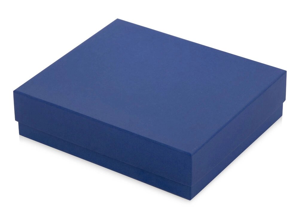 Подарочная коробка с перграфикой Obsidian L 243 х 208 х 63, голубой от компании ТОО VEER Company Group / Одежда и сувениры с логотипом - фото 1