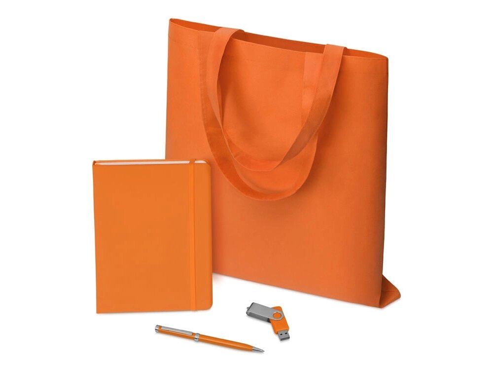Подарочный набор Guardar, оранжевый от компании ТОО VEER Company Group / Одежда и сувениры с логотипом - фото 1