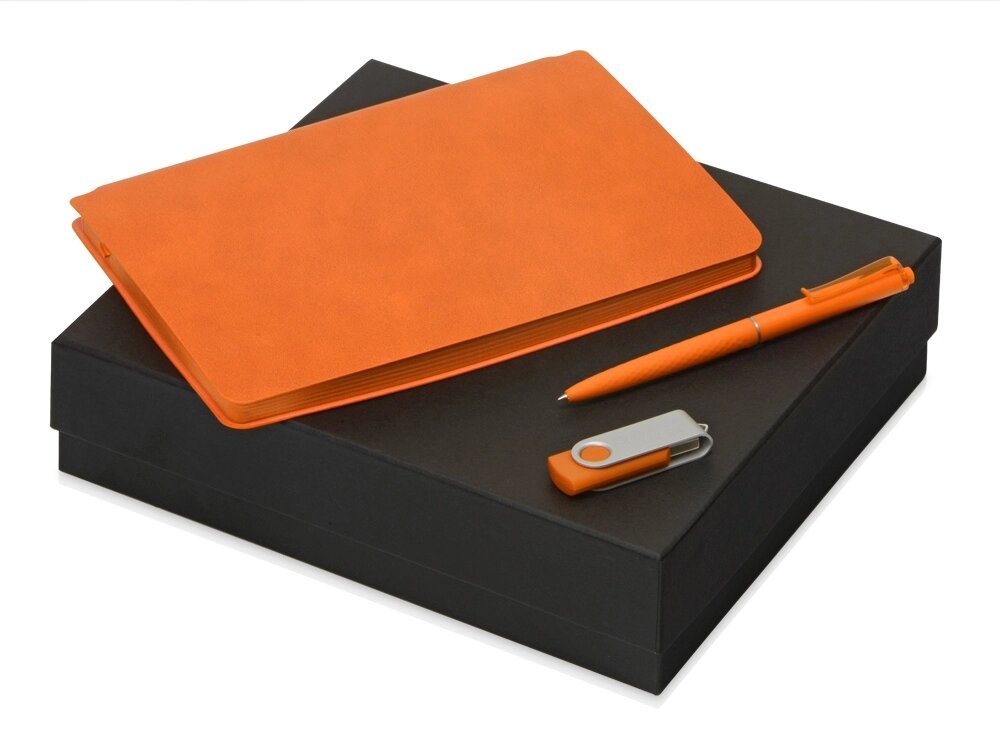 Подарочный набор Notepeno, оранжевый от компании ТОО VEER Company Group / Одежда и сувениры с логотипом - фото 1