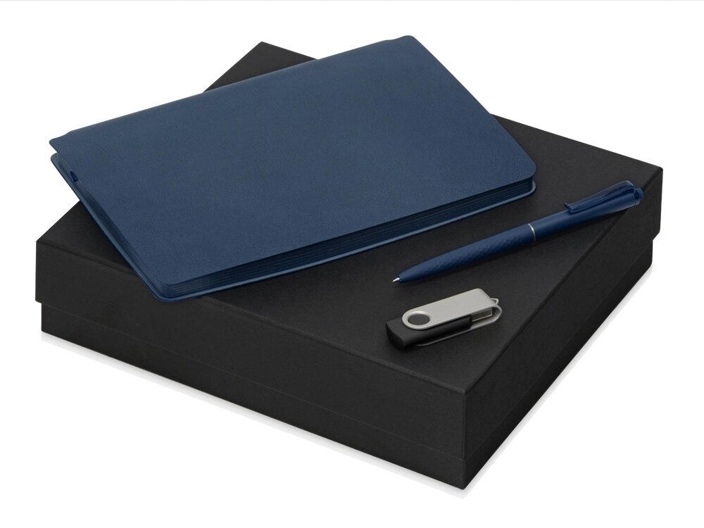 Подарочный набор Notepeno, темно-синий от компании ТОО VEER Company Group / Одежда и сувениры с логотипом - фото 1