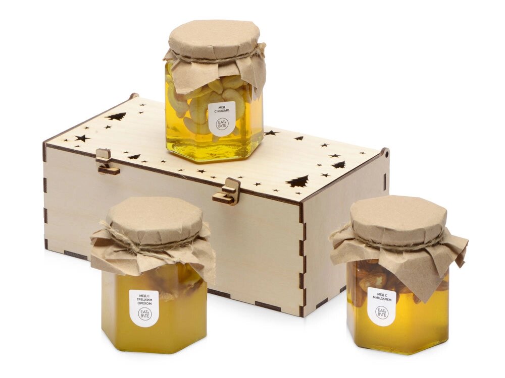 Подарочный набор Trio honey от компании ТОО VEER Company Group / Одежда и сувениры с логотипом - фото 1
