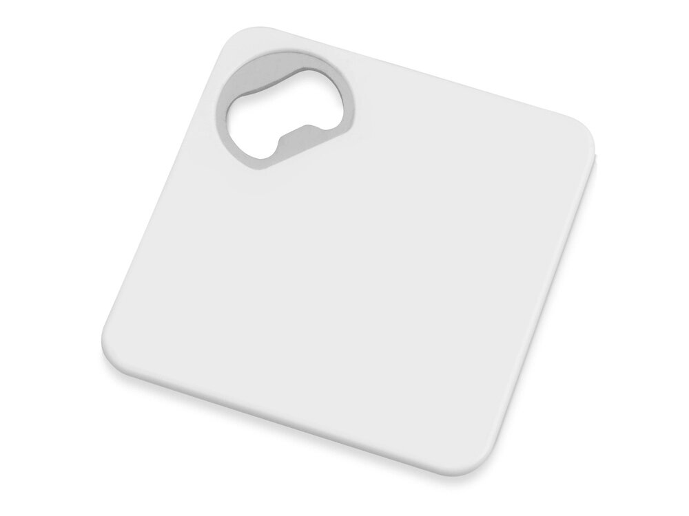 Подставка для кружки с открывалкой Liso, черный/белый от компании ТОО VEER Company Group / Одежда и сувениры с логотипом - фото 1