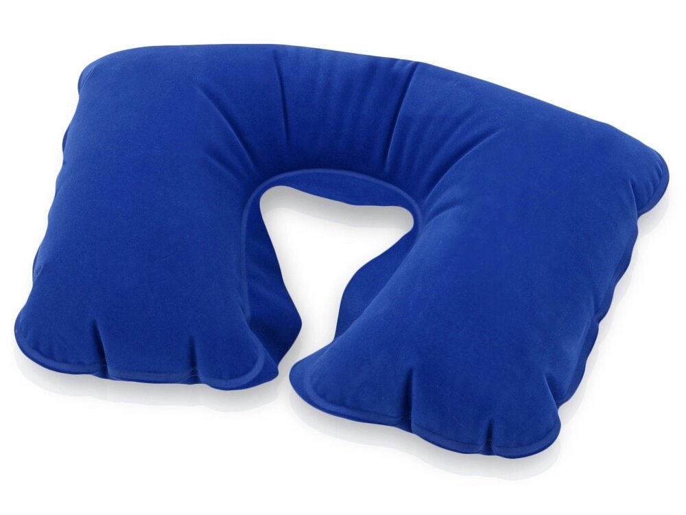 Подушка надувная Релакс, синий классический от компании ТОО VEER Company Group / Одежда и сувениры с логотипом - фото 1