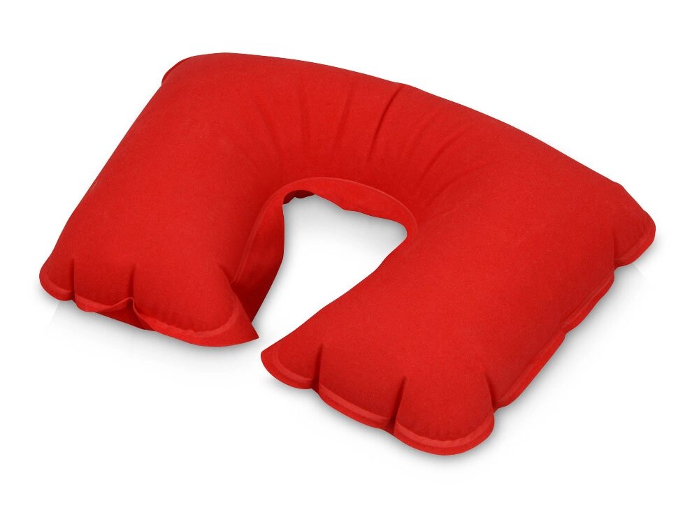 Подушка надувная Сеньос, красный (Р) от компании ТОО VEER Company Group / Одежда и сувениры с логотипом - фото 1