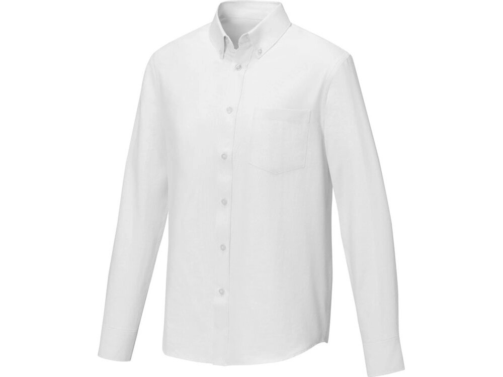 Pollux Мужская рубашка с длинными рукавами, белый от компании ТОО VEER Company Group / Одежда и сувениры с логотипом - фото 1