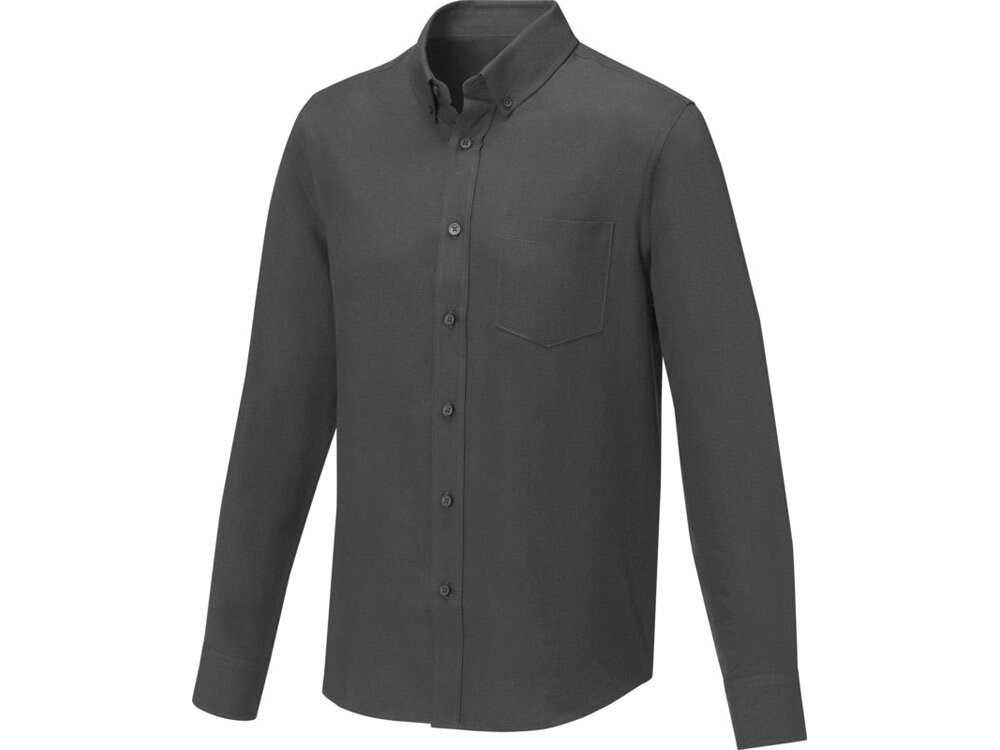 Pollux Мужская рубашка с длинными рукавами, storm grey от компании ТОО VEER Company Group / Одежда и сувениры с логотипом - фото 1