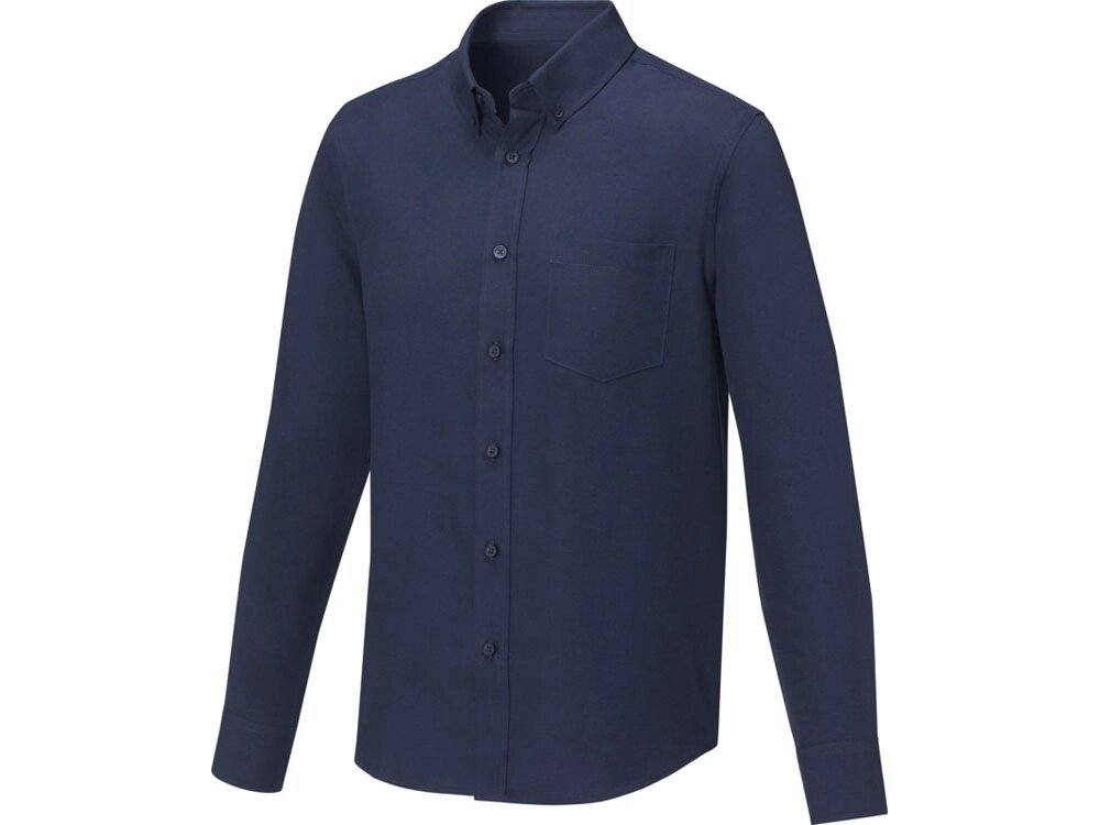 Pollux Мужская рубашка с длинными рукавами, темно-синий от компании ТОО VEER Company Group / Одежда и сувениры с логотипом - фото 1