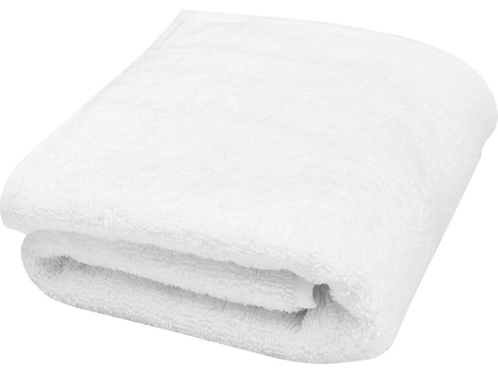 Полотенце для ванной Nora из хлопка плотностью 550 г/м2 и размером 50x100 см, белый от компании ТОО VEER Company Group / Одежда и сувениры с логотипом - фото 1