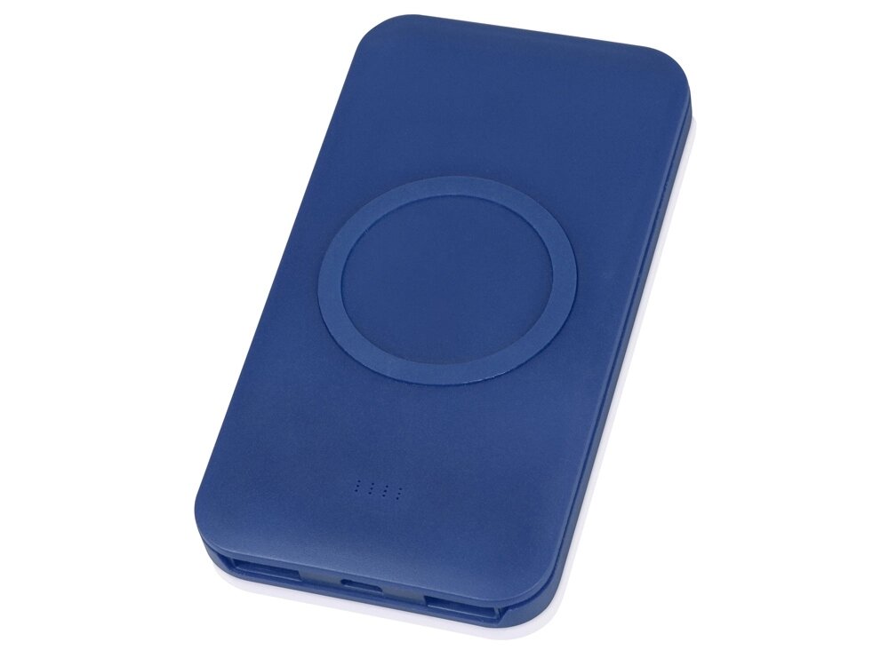 Портативное беспроводное зарядное устройство Impulse, 4000 mAh, синий от компании ТОО VEER Company Group / Одежда и сувениры с логотипом - фото 1