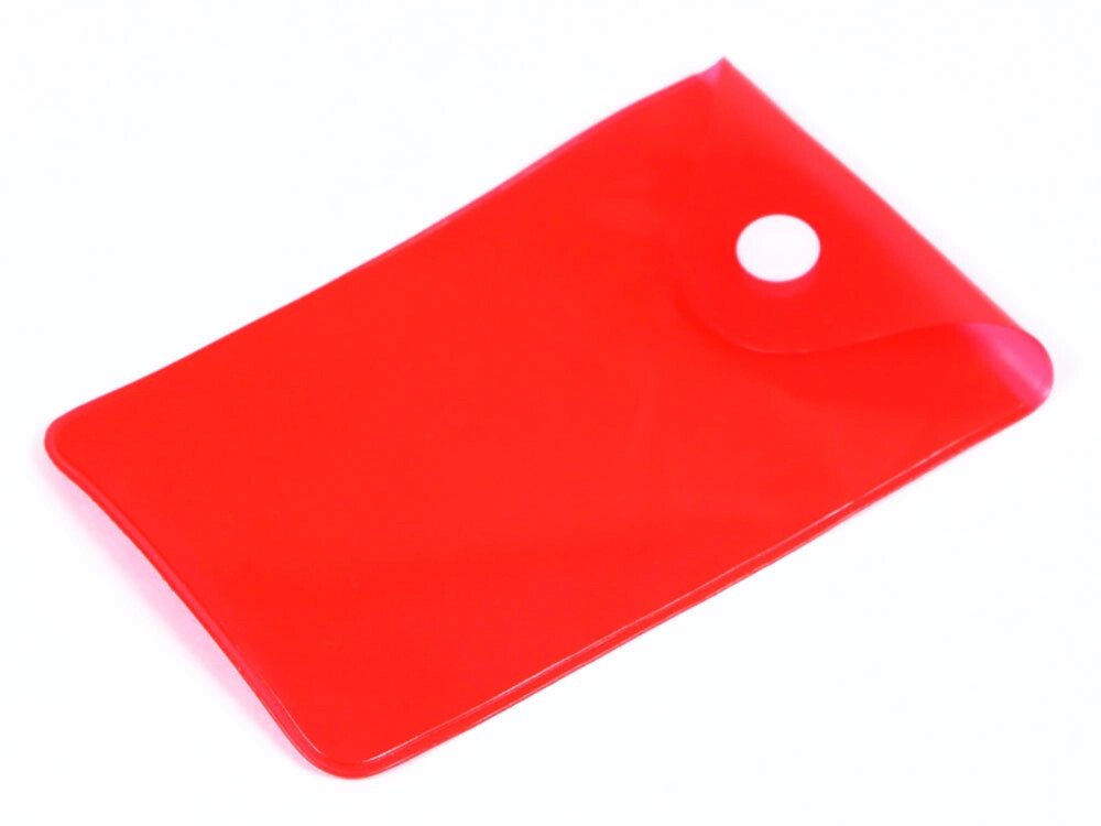 Прозрачный кармашек PVC, красный цвет от компании ТОО VEER Company Group / Одежда и сувениры с логотипом - фото 1