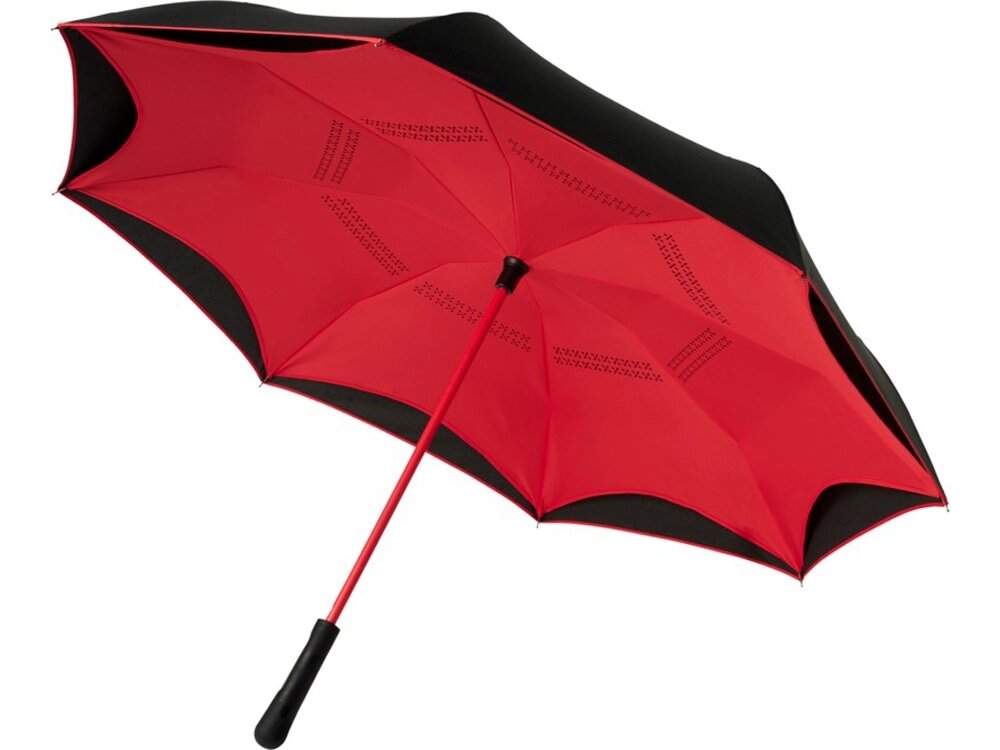 Прямой зонтик Yoon 23 с инверсной раскраской, красный от компании ТОО VEER Company Group / Одежда и сувениры с логотипом - фото 1