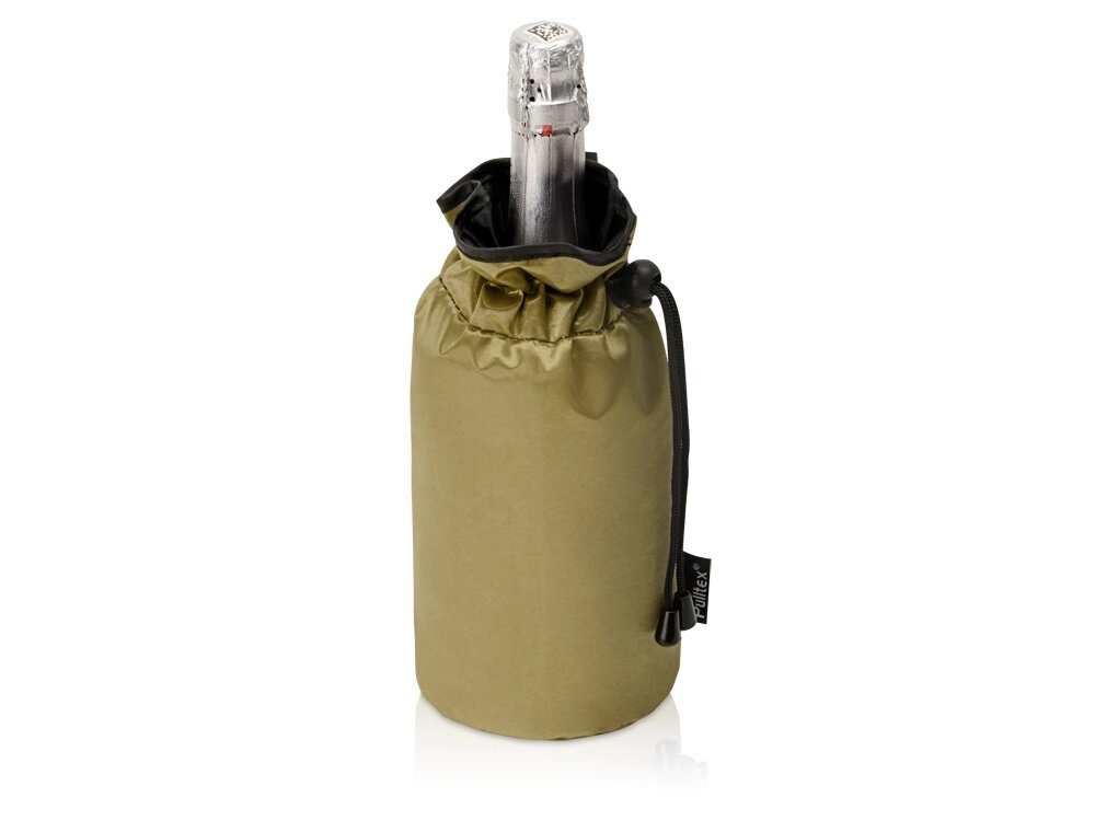 PWC CHAMP. COOLER BAG GOLD/Охладитель для бутылки шампанского Cold bubbles, золотой от компании ТОО VEER Company Group / Одежда и сувениры с логотипом - фото 1