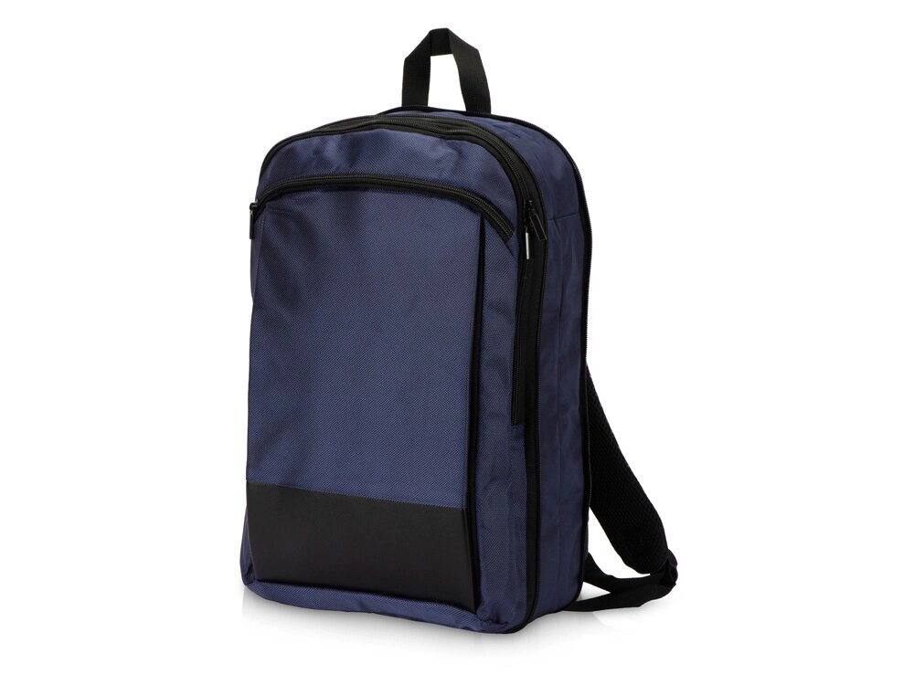 Расширяющийся рюкзак Slimbag для ноутбука 15,6, синий от компании ТОО VEER Company Group / Одежда и сувениры с логотипом - фото 1