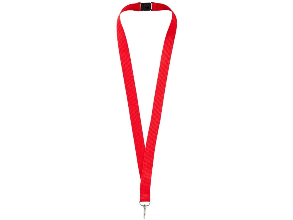 Ремешок на шею с карабином Бибионе, красный от компании ТОО VEER Company Group / Одежда и сувениры с логотипом - фото 1