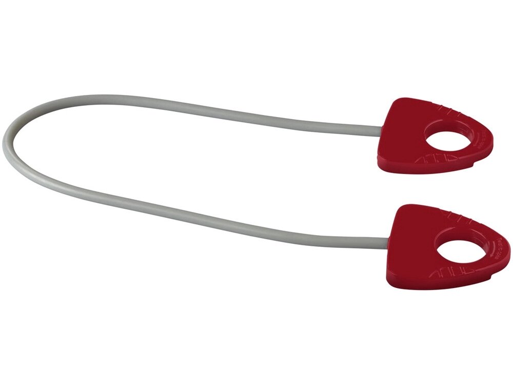 Резинка для занятий йогой Dolphin с ручкой, красный от компании ТОО VEER Company Group / Одежда и сувениры с логотипом - фото 1