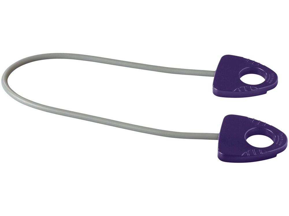 Резинка для занятий йогой Dolphin с ручкой, пурпурный от компании ТОО VEER Company Group / Одежда и сувениры с логотипом - фото 1