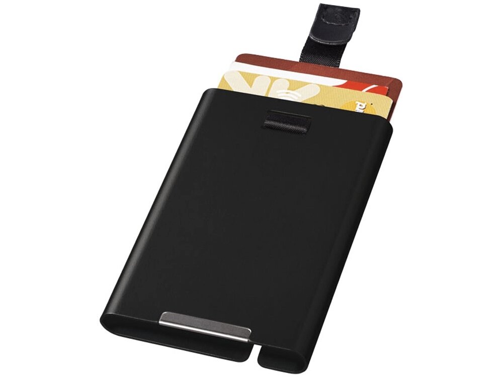RFID слайдер для карт, черный от компании ТОО VEER Company Group / Одежда и сувениры с логотипом - фото 1