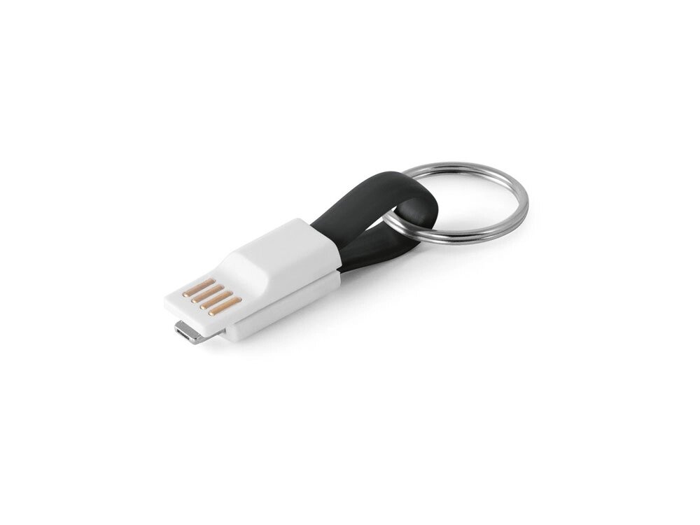 RIEMANN. USB-кабель с разъемом 2 в 1, Черный от компании ТОО VEER Company Group / Одежда и сувениры с логотипом - фото 1