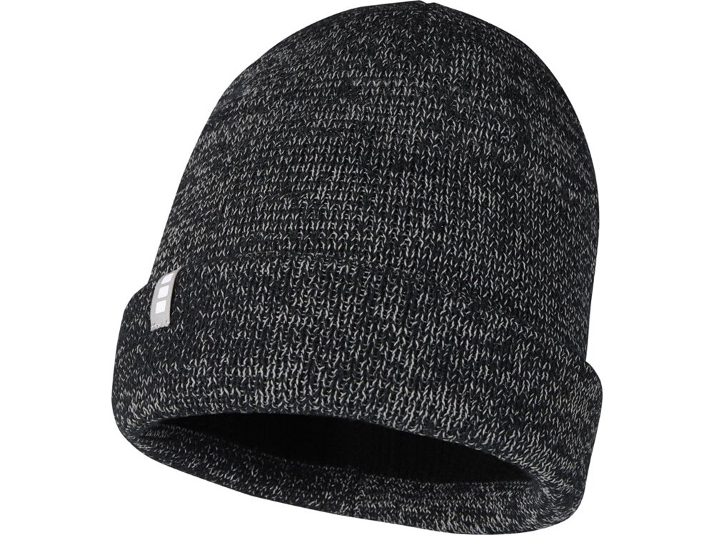 Rigi светоотражающая шапка, черный от компании ТОО VEER Company Group / Одежда и сувениры с логотипом - фото 1