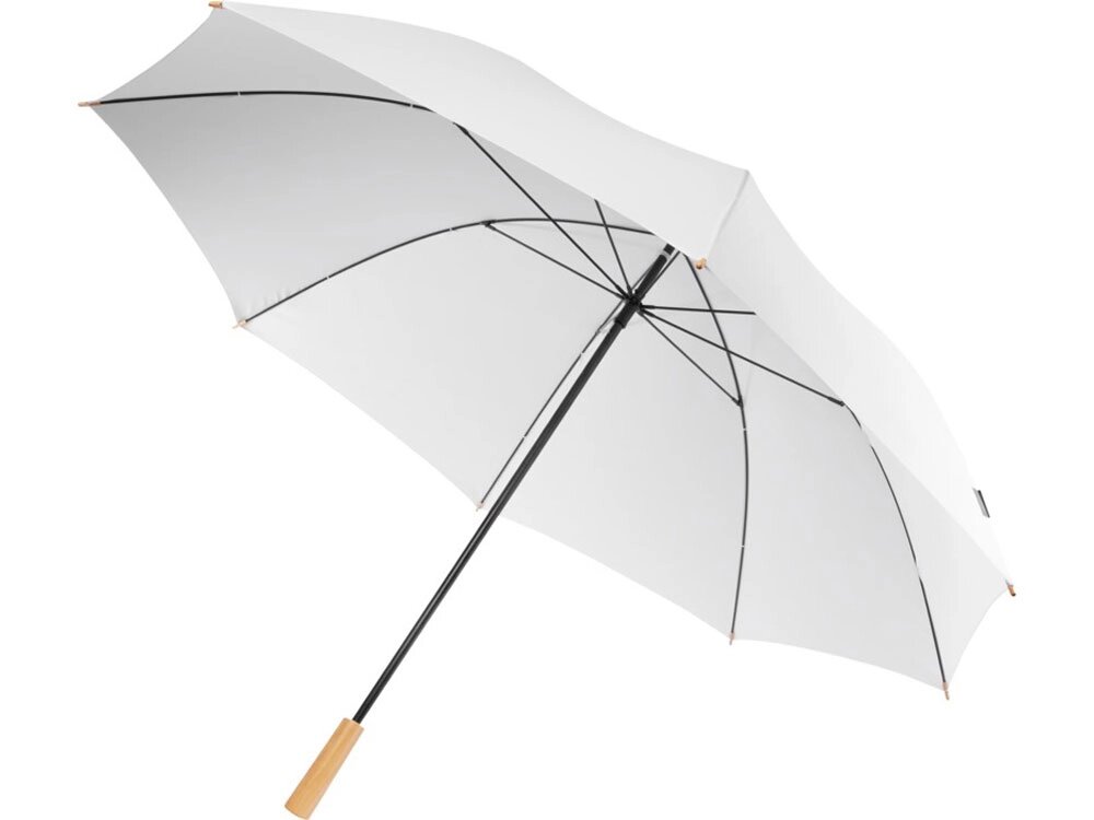Romee, ветрозащитный зонт для гольфа диаметром 30 дюймов из переработанного ПЭТ, белый от компании ТОО VEER Company Group / Одежда и сувениры с логотипом - фото 1