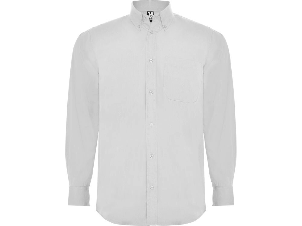 Рубашка Aifos мужская с длинным рукавом, белый от компании ТОО VEER Company Group / Одежда и сувениры с логотипом - фото 1