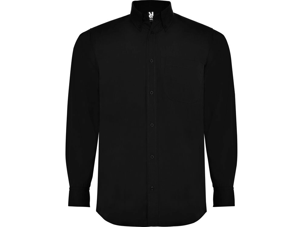 Рубашка Aifos мужская с длинным рукавом, черный от компании ТОО VEER Company Group / Одежда и сувениры с логотипом - фото 1