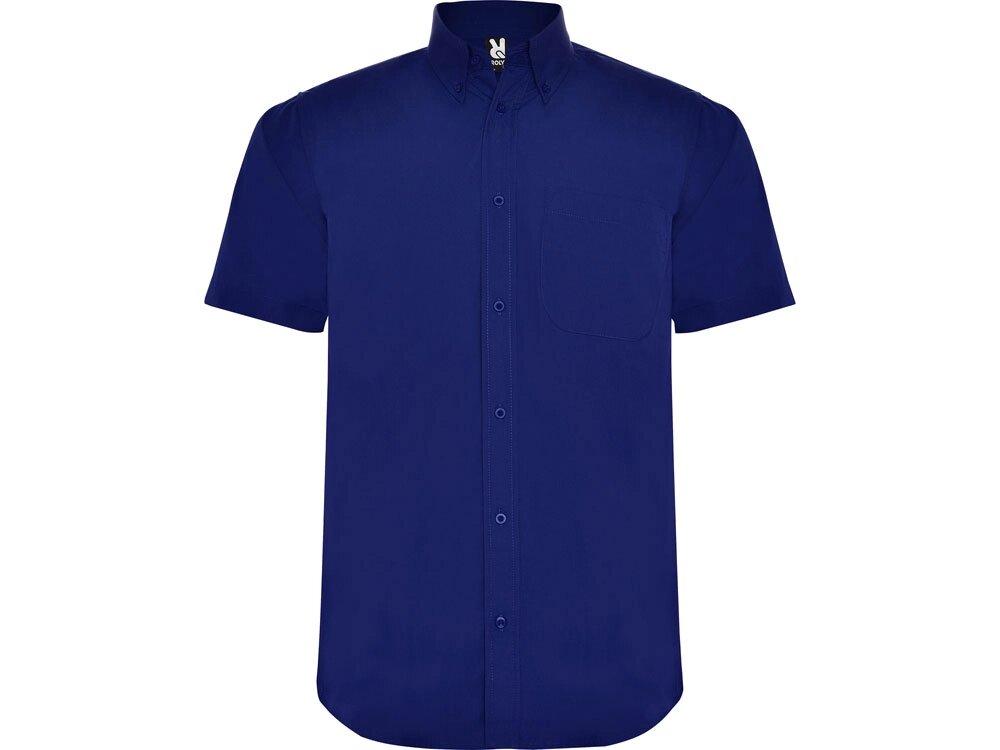 Рубашка Aifos мужская с коротким рукавом,  классический-голубой от компании ТОО VEER Company Group / Одежда и сувениры с логотипом - фото 1