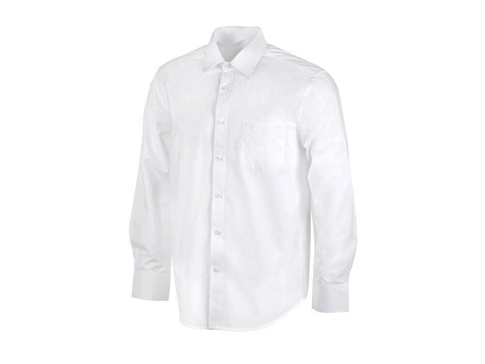 Рубашка Houston мужская с длинным рукавом, белый от компании ТОО VEER Company Group / Одежда и сувениры с логотипом - фото 1
