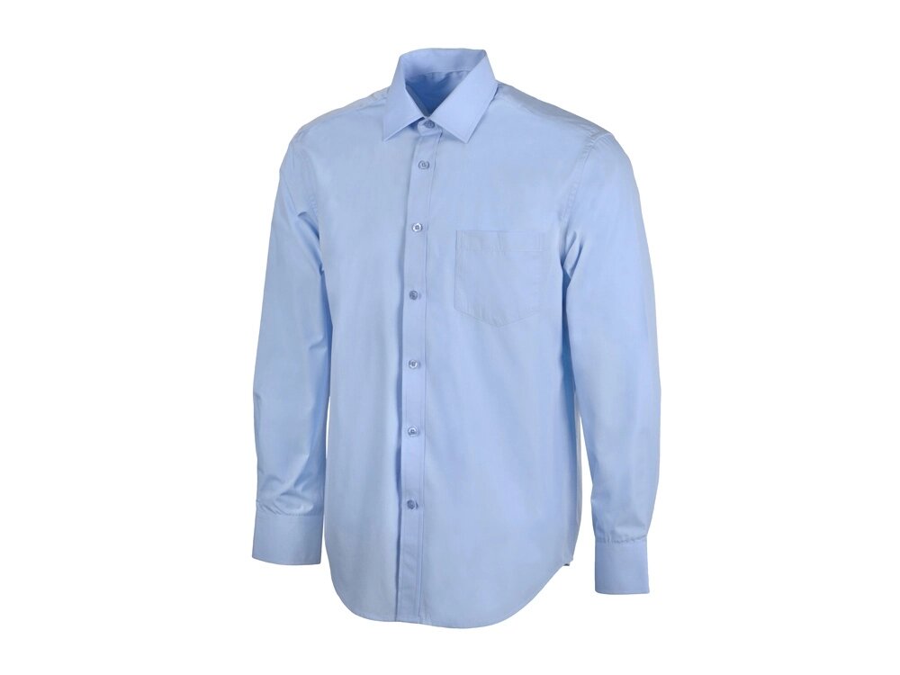 Рубашка Houston мужская с длинным рукавом, голубой от компании ТОО VEER Company Group / Одежда и сувениры с логотипом - фото 1