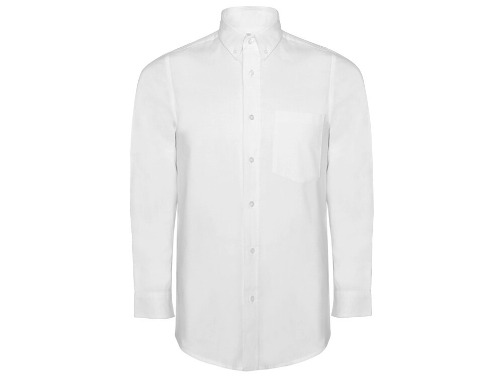 Рубашка мужская Oxford, белый от компании ТОО VEER Company Group / Одежда и сувениры с логотипом - фото 1