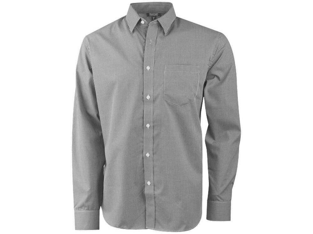 Рубашка Net мужская с длинным рукавом, серый от компании ТОО VEER Company Group / Одежда и сувениры с логотипом - фото 1