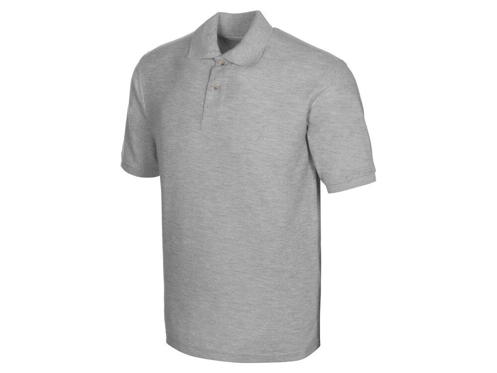 Рубашка поло Boston 2.0 мужская, серый меланж от компании ТОО VEER Company Group / Одежда и сувениры с логотипом - фото 1