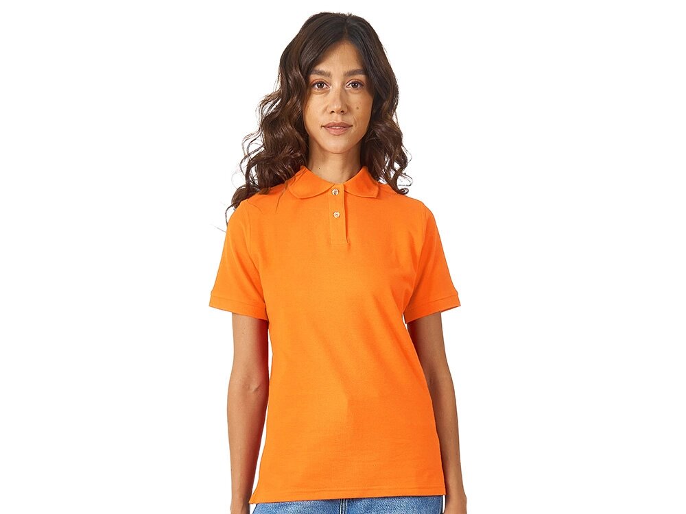 Рубашка поло Boston 2.0 женская, оранжевый от компании ТОО VEER Company Group / Одежда и сувениры с логотипом - фото 1