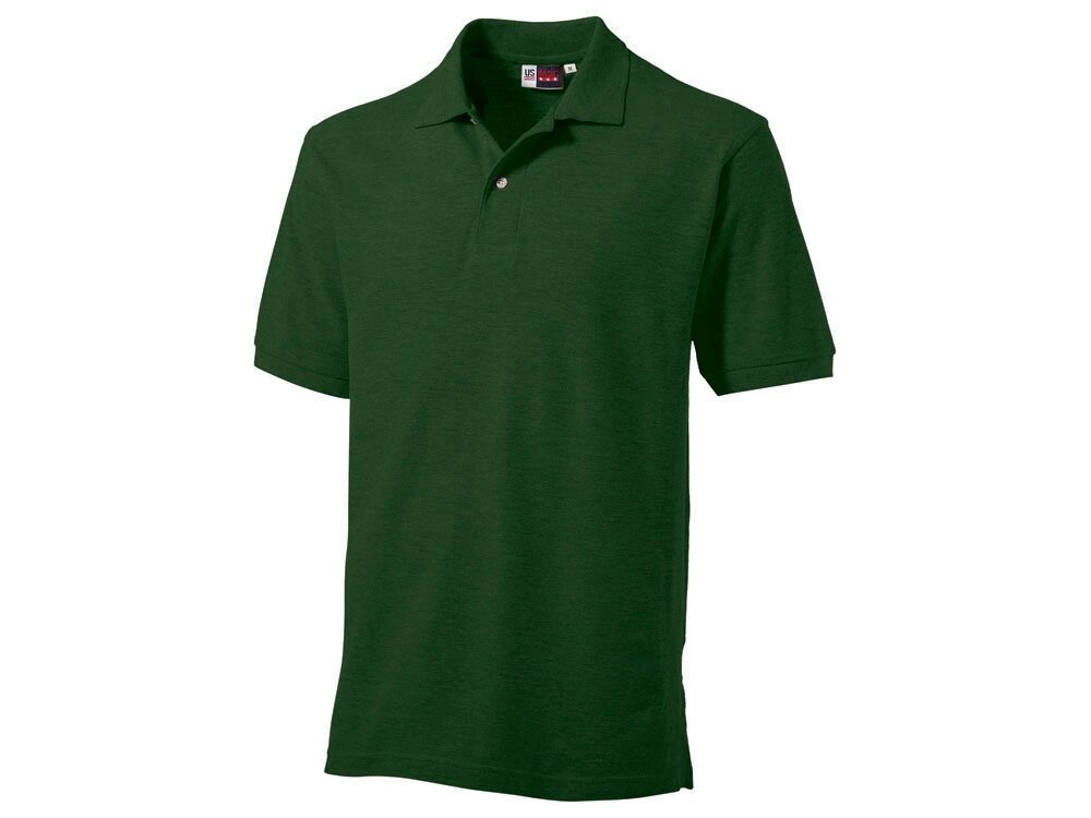 Рубашка поло Boston мужская, бутылочный зеленый от компании ТОО VEER Company Group / Одежда и сувениры с логотипом - фото 1