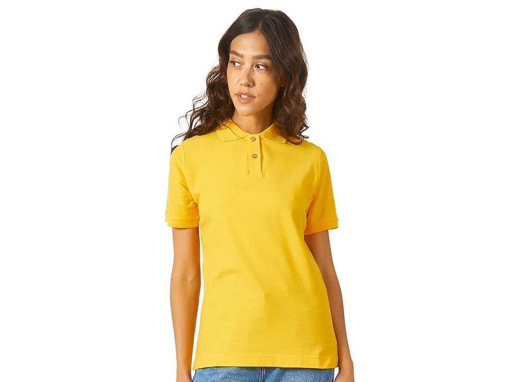 Рубашка поло Boston женская, золотисто-желтый от компании ТОО VEER Company Group / Одежда и сувениры с логотипом - фото 1