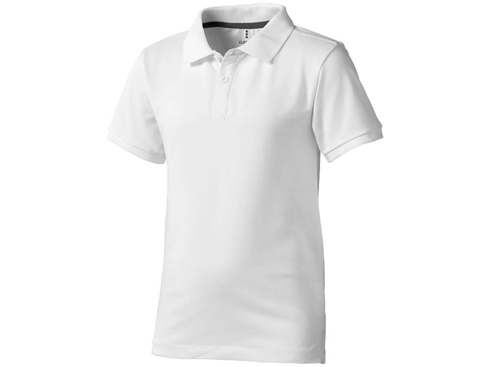 Рубашка поло Calgary детская, белый от компании ТОО VEER Company Group / Одежда и сувениры с логотипом - фото 1