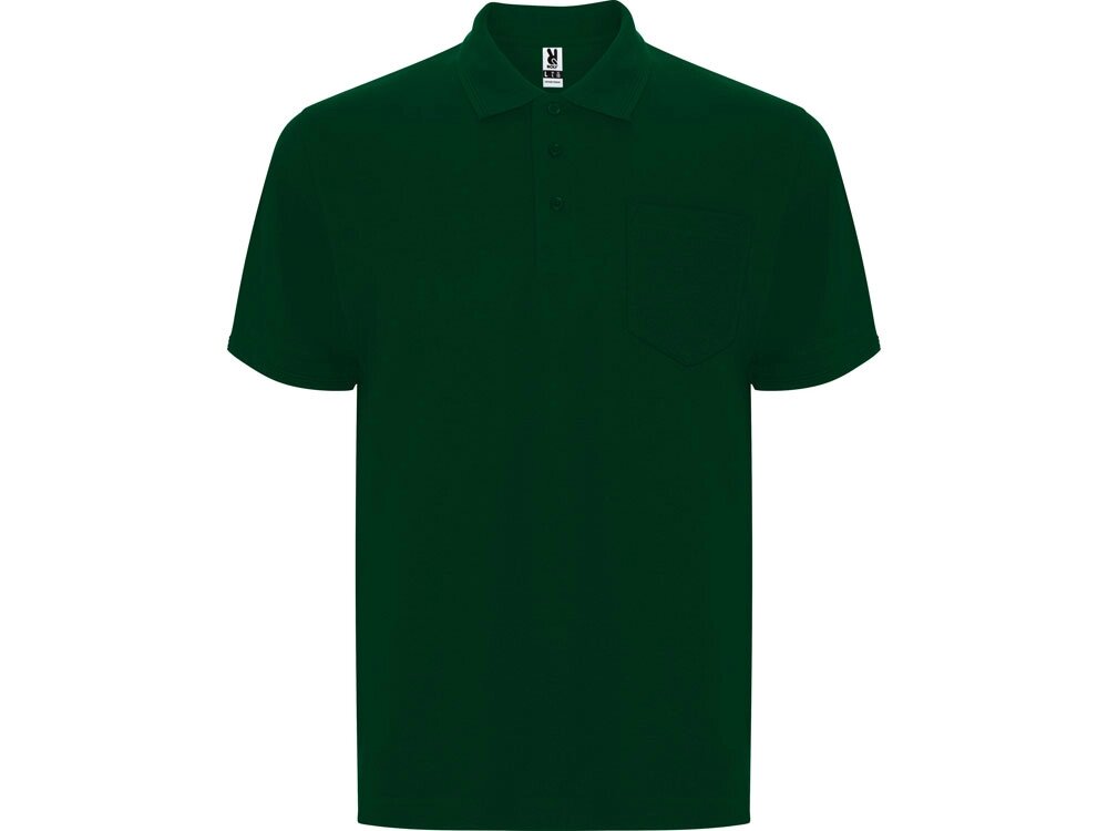 Рубашка поло Centauro Premium мужская, бутылочный зеленый от компании ТОО VEER Company Group / Одежда и сувениры с логотипом - фото 1