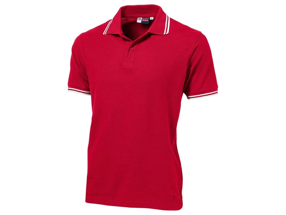 Рубашка поло Erie мужская, красный от компании ТОО VEER Company Group / Одежда и сувениры с логотипом - фото 1